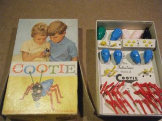 Vintage 1950s Cootie Game Build A Cootie Bug Schaper
