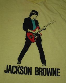 VINTAGE JACKSON BROWNE T SHIRT 1970S XL ORIGINAL