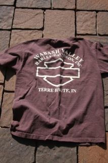   Davidson Mens Medium Cowboy T Shirt Wabash Valley Terre Haute Indiana