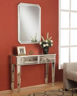   regency glam style decor furniture mirror mirrored vanity sofa