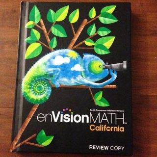 Rare Book enVision Math California #4 Review Copy S. Foresman, A 