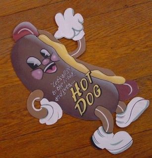   IN MOVIE THEATER HOT DOG SIGN Vintage Cinema Refreshment Stand Decor