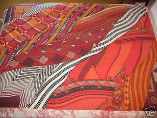 HERMES COUPONS INDIENS XL CASHMERE BLANKET THROW SHAWL SCARF CANDY 
