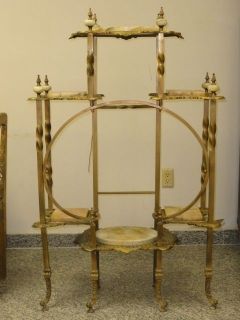 antique ornate brass onyx victorian etagere time left $ 2750 00 buy it 