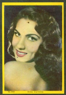 cuban actress rosa carmina 3x5 argentina 1959 