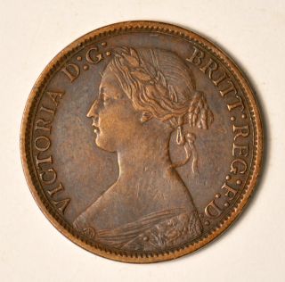 description lovely example of this gb victoria bun head farthing 1864 