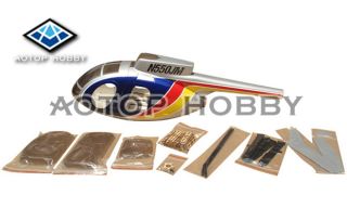 Free Shipping Hughes MD500 BRY E 450 rc scale fuselage for ALIGN T 