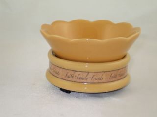 in 1 Golden Electric Candle Tart Warmer CWDF Large Bowl