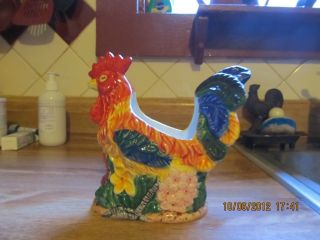 Ceramic Rooster Scouring Pad Holder