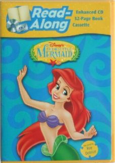 Disney The Little Mermaid Enhanced CD Read Along PC Mac Cassette New 