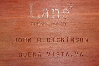 Lane Salesman Sample Cedar Chest Buena Vista VA