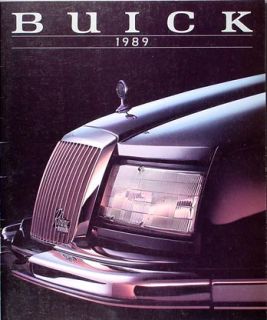 1989 Buick Riviera and Reatta Original Sales Catalog 89
