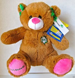 Build A Bear Girl Scout 100th Anniversary Bear New with Certificate 