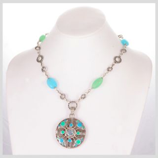 143353 John Hardy Bulan Sea Colorway Bead Necklace 18