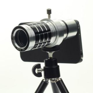    Metal 12x Zoom long focus Telescope Camera Lens Kit Tripod hard case