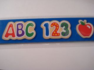 123 ABC Bulletin Board Border Teacher Preschool Prekwall Trimmers Door 