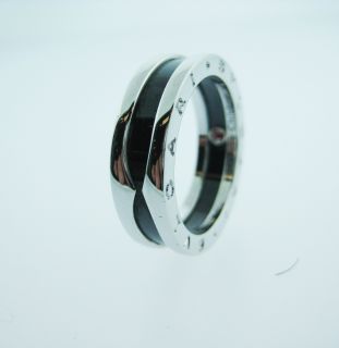 Bulgari Save The Children Sterling Silver Ceramic Limited Edition Ring 