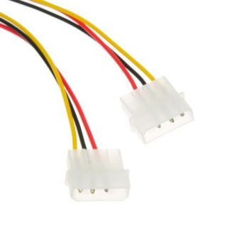   Pin PCI Express to Two 3 Pin Power Adapter Y Splitter Cable 1