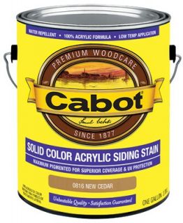 Pack Cabot Samuel 0816 07 Solid Color Acrylic Siding Stain New Cedar 
