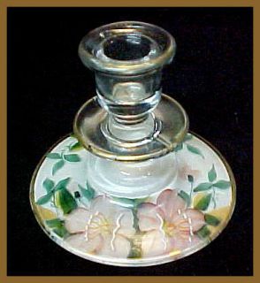 Noritake Azalea Glass Candle Holder C1930