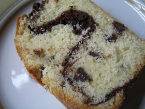 Marble Chocolate Chip Loaf Cake Recipe Optional Chocolate Glaze from 