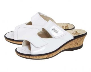 Hallux Fidelio Bunions Sandals White Patent Size 42