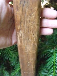 Early Primitive Antique Hand Carved Wood Canoe Paddle Boat Paddle WOW 