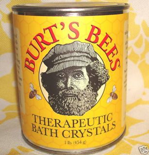 Burts Bees Therapeutic Bath Crystals 1lb New 454g SEALED