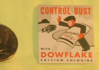 dust with dowflake calcium chloride poster stamp cinderella genuine 