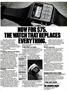 RARE Vintage Retro 1980 First Casio Calculator Watch C 80 Automatic 