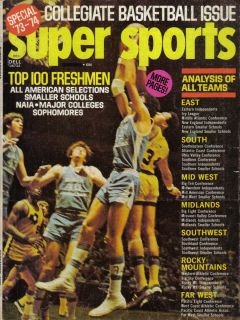   74 Super Sports Collegiate Basketball magazine Tom Burleson N C State