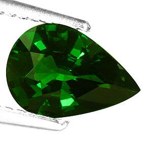 36ct Notable Pear Deep Chrome Green Tsavorite Garnet