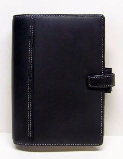 Filofax Personal Kendal Organizer Planner Notebook Black Leather New 