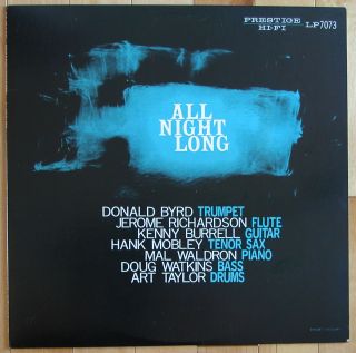 Kenny Burrell All Night Long OJC LP Donald Byrd Hank Mobley Mal 