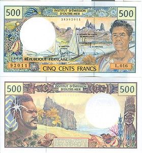 NEW CALEDONIA   French Pacific Territories   500 FRANCS   UNC