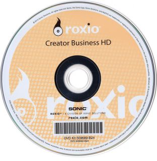 Roxio Creator Business HD CD DVD Burning Software