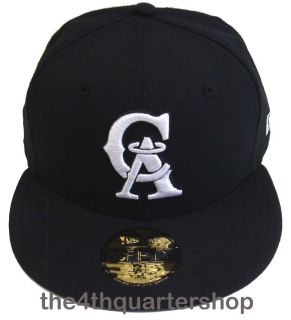 California Angels New Era 5950 Fitted Custom Cap Black