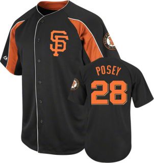 Buster Posey San Francisco Giants Black Double Play Jersey