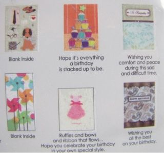   Handmade 30 All Occasion Greeting Card Assortment Hand Made 3D w Box