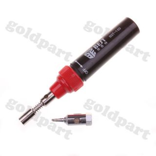 pen shape cordless butane gas soldering iron 1 tip
