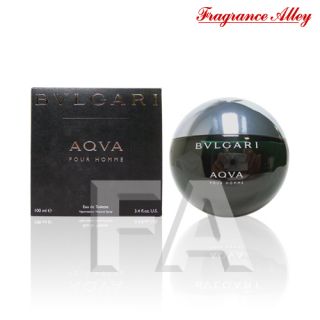 AQVA BVLGARI by Bvlgari 3.3 / 3.4 oz edt Cologne Spray for Men * New 
