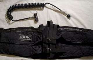  Black RAP4 Harness With Tank Holder & Tippmann C02 Tank Remote Line