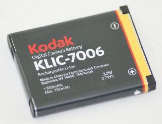 new genuine oem kodak klic 7006 camera battery