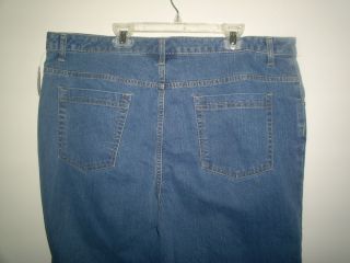 New womens C.J. BANKS classic 5 pocket straight leg blue jeans 14W 