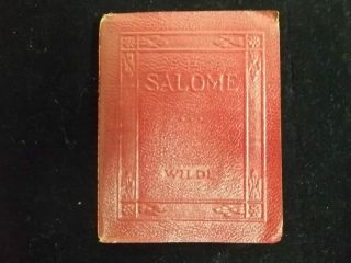 SALOME OSCAR WILDE A TRAGEDY IN ONE ACT LITTLE LEATHER BOUND BOOK 