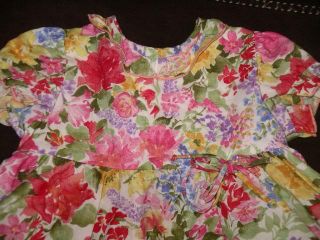 castro floral print summer easter dress 12 m euc