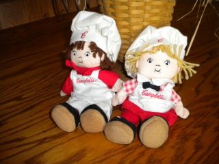 Campbell Soup Kids Cooking Dolls Set of 2 UC