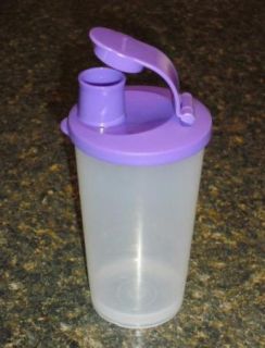 Tupperware 12oz Drink Juice Tumbler Flip Top Pour Spout New Purple 