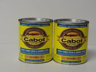 CABOT WOOD TONED DECK & SIDING STAIN P/N 9200 NATURAL GALLON