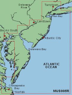   New York New Jersey MUS005R Data Card Marine Chart GPSMAP